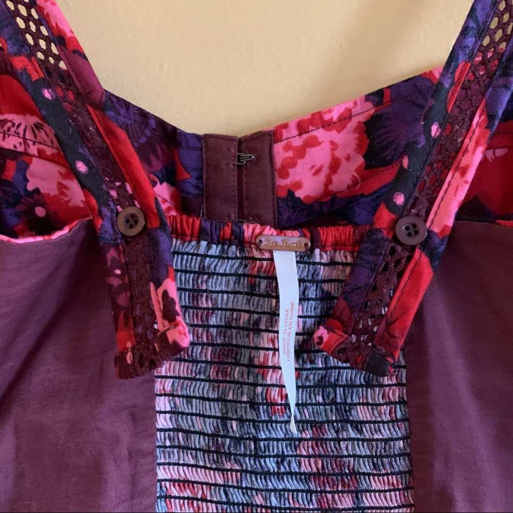 Free People Size 0, Peplum Floral print Tank Top. - Picture 11 of 13